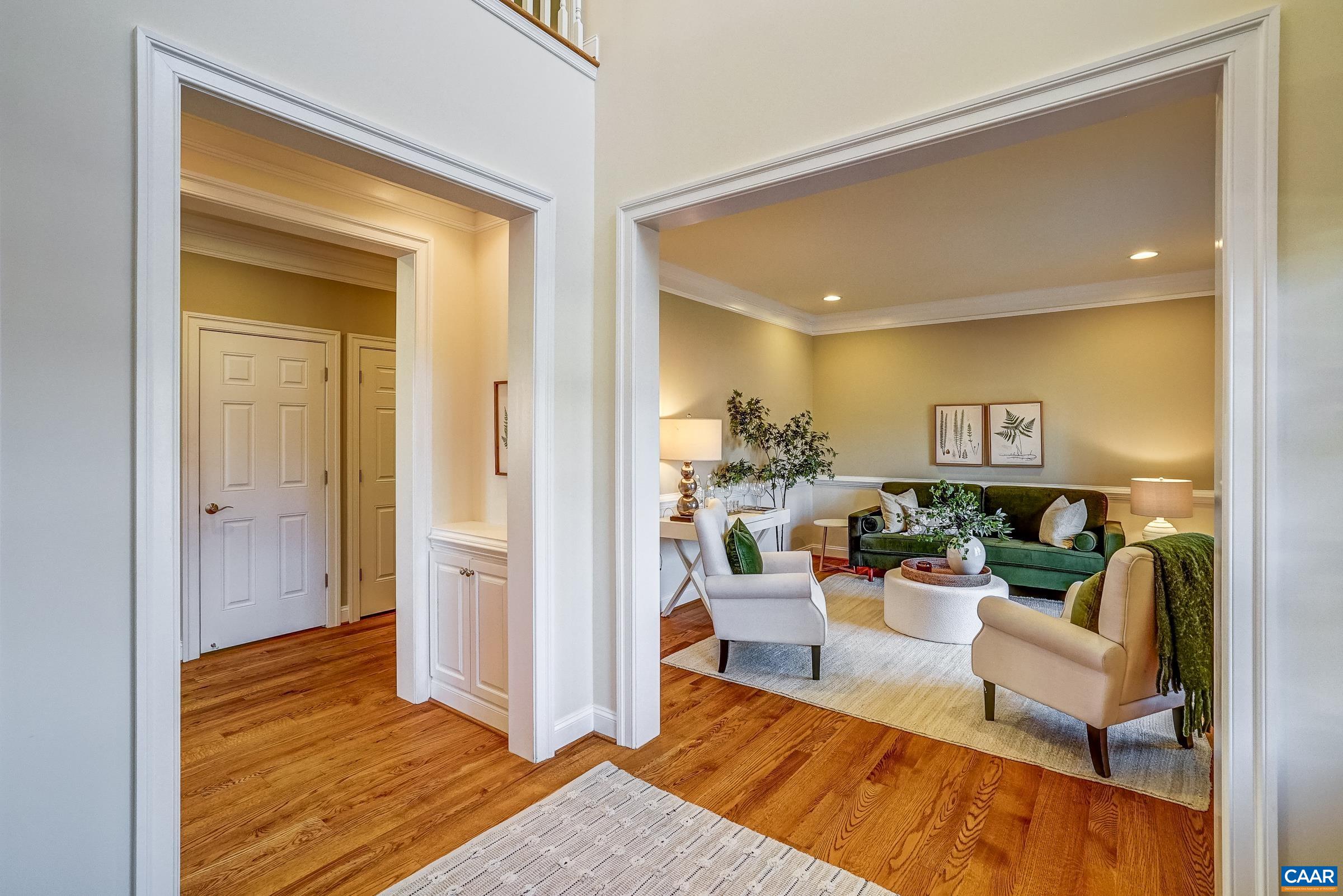 801 Half Mile Branch Road Crozet, VA 22932 - Photo 13 of 69 a living room with furniture and a wooden floor