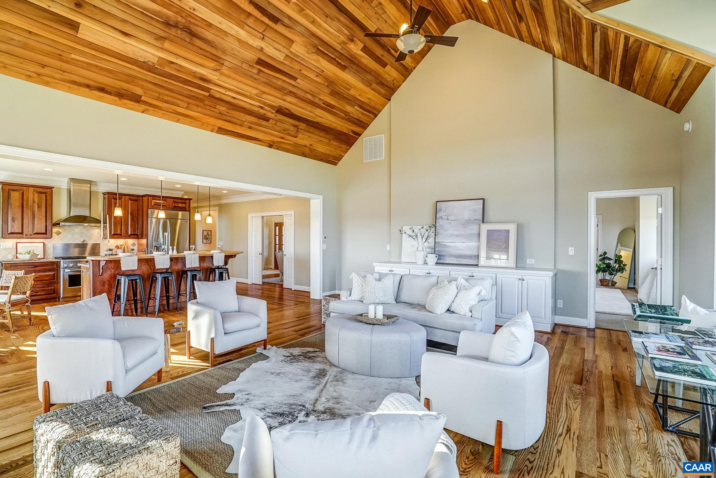 801 Half Mile Branch Road Crozet, VA 22932 - Photo 32 of 69 a living room with furniture and wooden floor