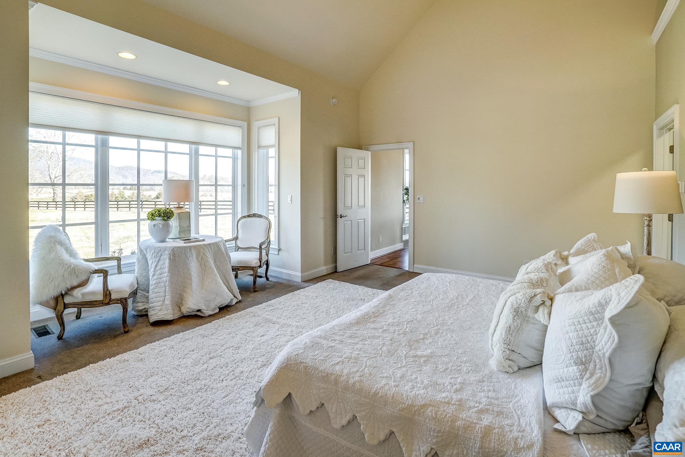 801 Half Mile Branch Road Crozet, VA 22932 - Photo 37 of 69 a spacious bedroom with a bed and a large window