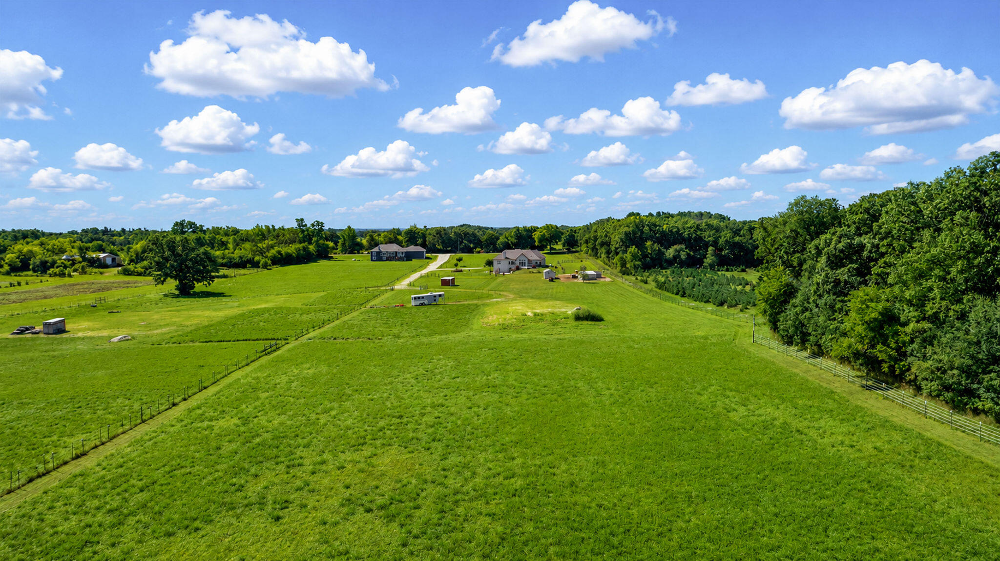 S75W35724 Wilton Road Eagle, WI 53119 - Photo 6 of 63 Back of acreage looking at home