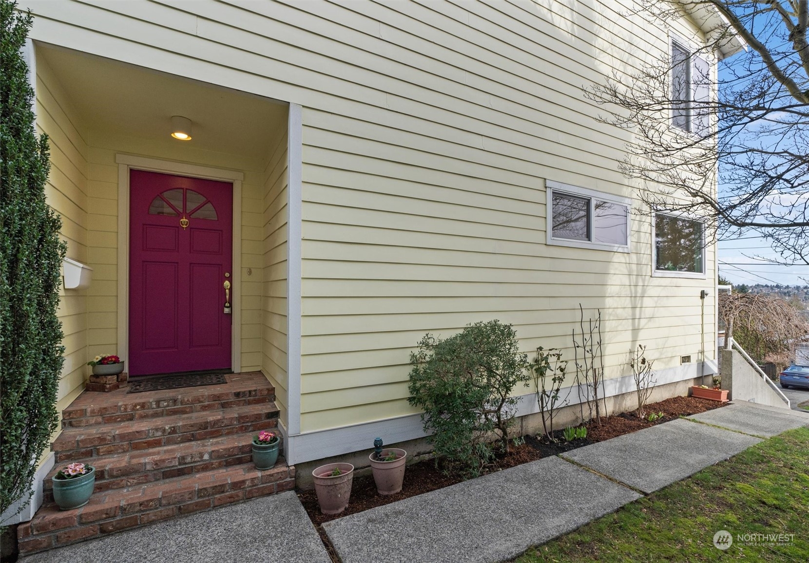 7209 Dayton Avenue North Seattle, WA 98103 - Photo 33 of 33 a view of a house with a door and a tree
