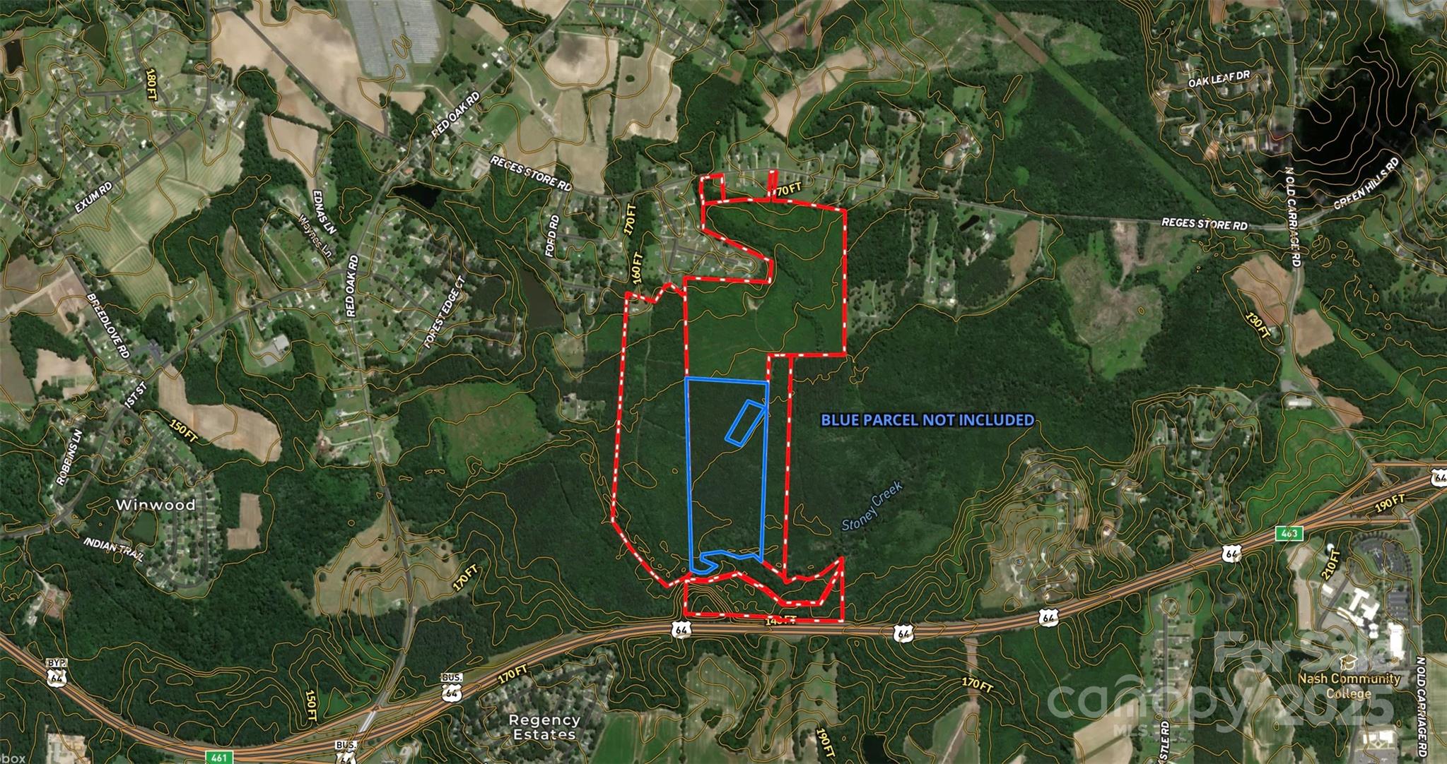 2351 Reges Store Road Nashville, NC 27856 - Photo 46 of 48 an aerial view of houses
