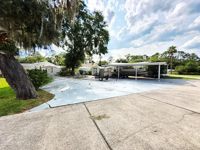 a view of a outdoor space with seating