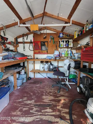 a view of storage and utility room