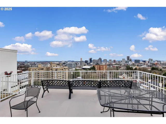 a view of a terrace with chairs