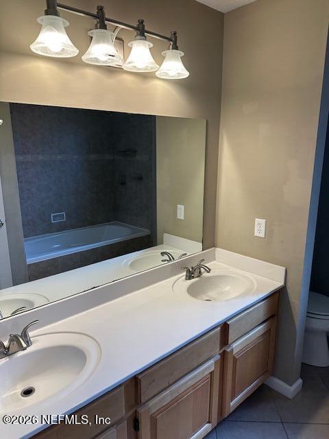 45035 Hartford Court Callahan, FL 32011 - Photo 14 of 30 a bathroom with a sink and a mirror