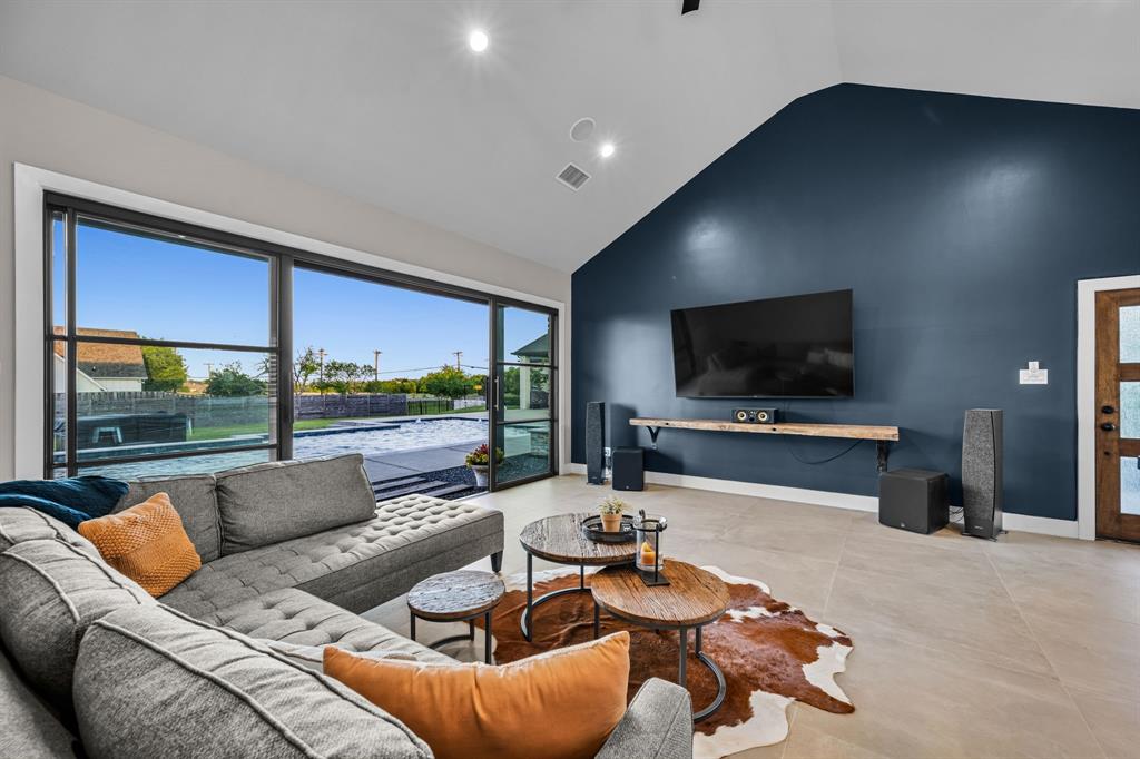 1070 Cornelius Road Rockwall, TX 75087 - Photo 29 of 33 Pool house living space is perfect for entertaining.