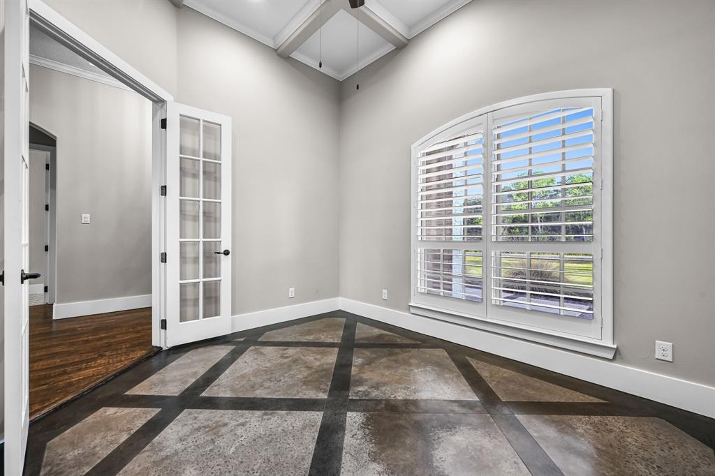 1070 Cornelius Road Rockwall, TX 75087 - Photo 6 of 33 Home office with french doors at the front of the house.