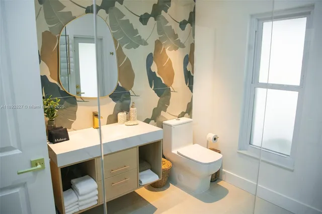 a close view of closet