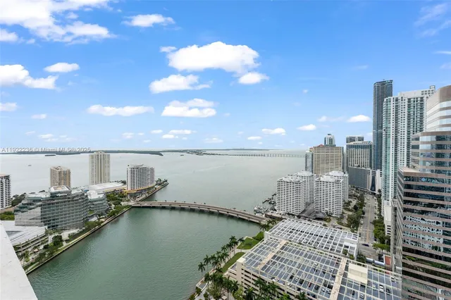 a view of a ocean with city