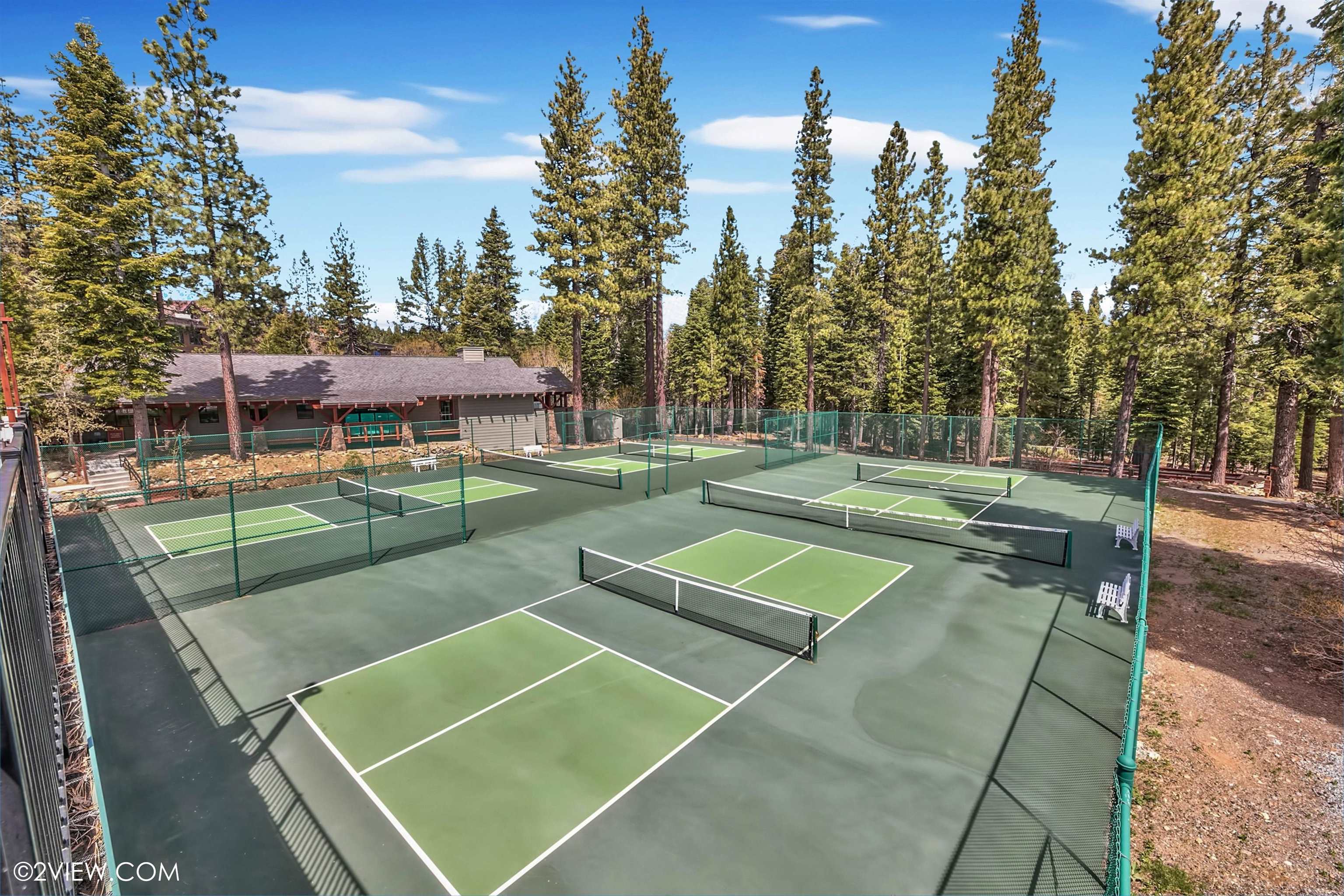 2301 Overlook Place Truckee, CA 96161 - Photo 19 of 21 a view of a tennis ground with large trees