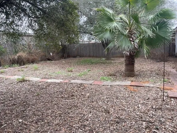 a backyard of a house