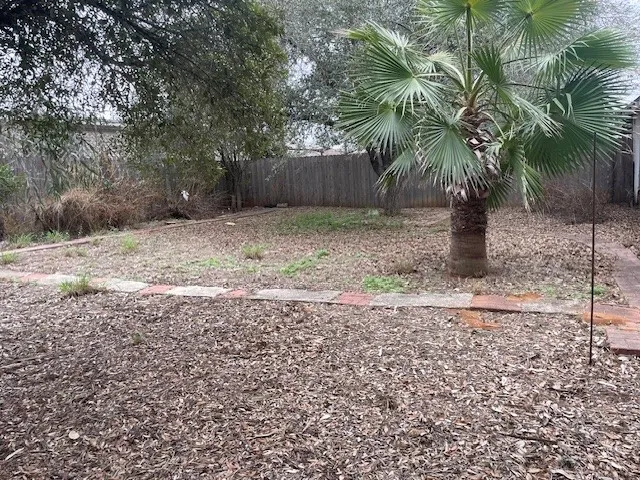 a backyard of a house