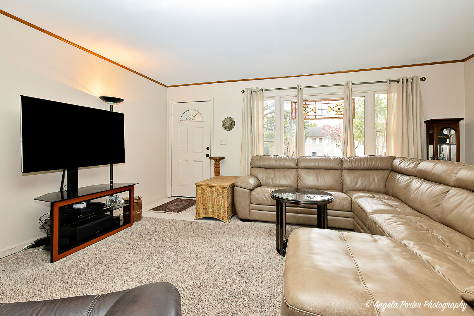 390 Willow Road Wauconda, IL 60084 - Photo 4 of 26 a living room with furniture and a flat screen tv