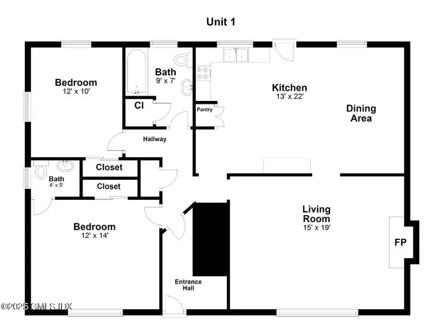 a picture of a floor plan