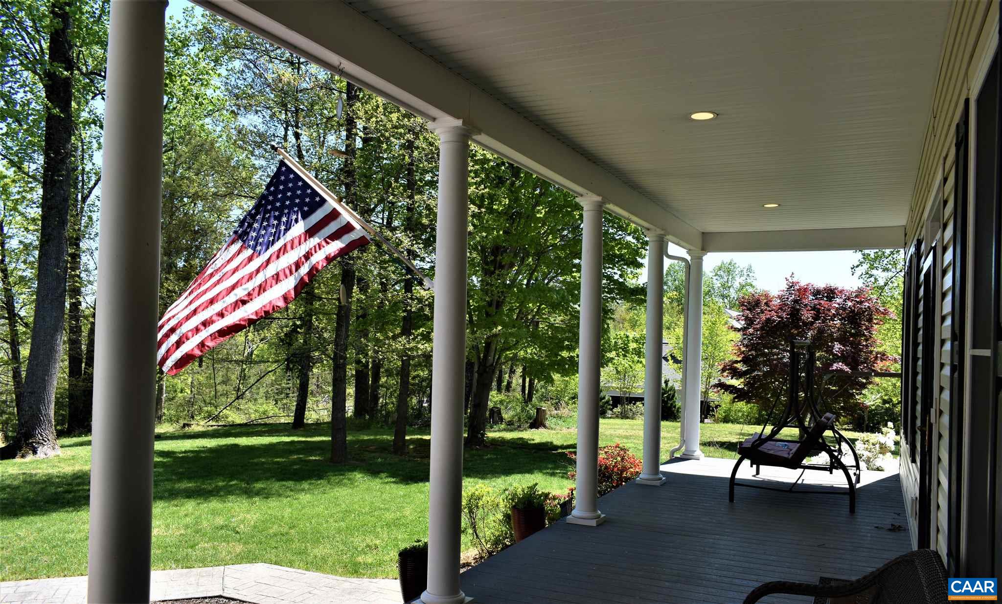 1333 Middle River Road Stanardsville, VA 22973 - Photo 28 of 31 a view of a garden from a porch
