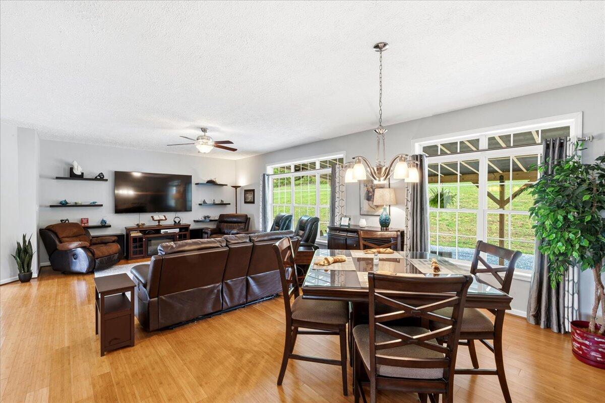 218 Mt Moriah Road Eagle Rock, VA 24085 - Photo 13 of 38 a view of a dining room with furniture window and outside view