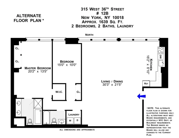 $1,500,000 | 315 West 36th Street, Unit 12B | Hudson Yards