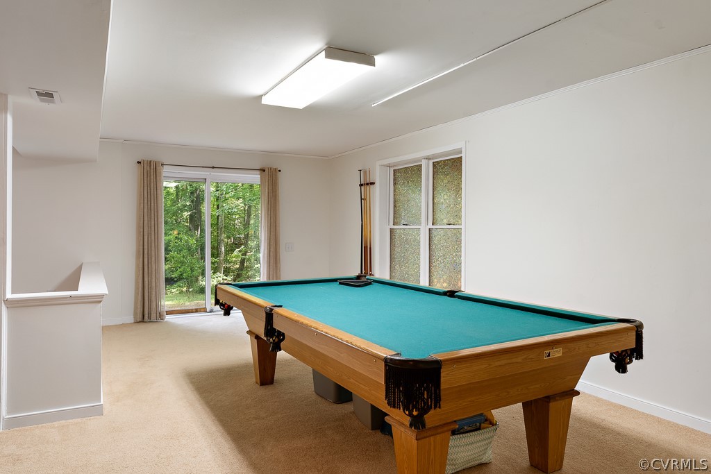 13903 Eastbluff Road Midlothian, VA 23112 - Photo 35 of 45 a room with pool table and windows