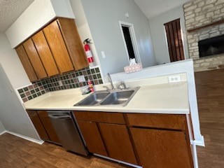 3603 Buffalo Springs Trail, Unit C Georgetown, TX 78628 - Photo 10 of 24 a bathroom with a sink and a mirror