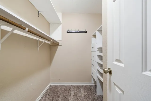 a view of a walk in closet