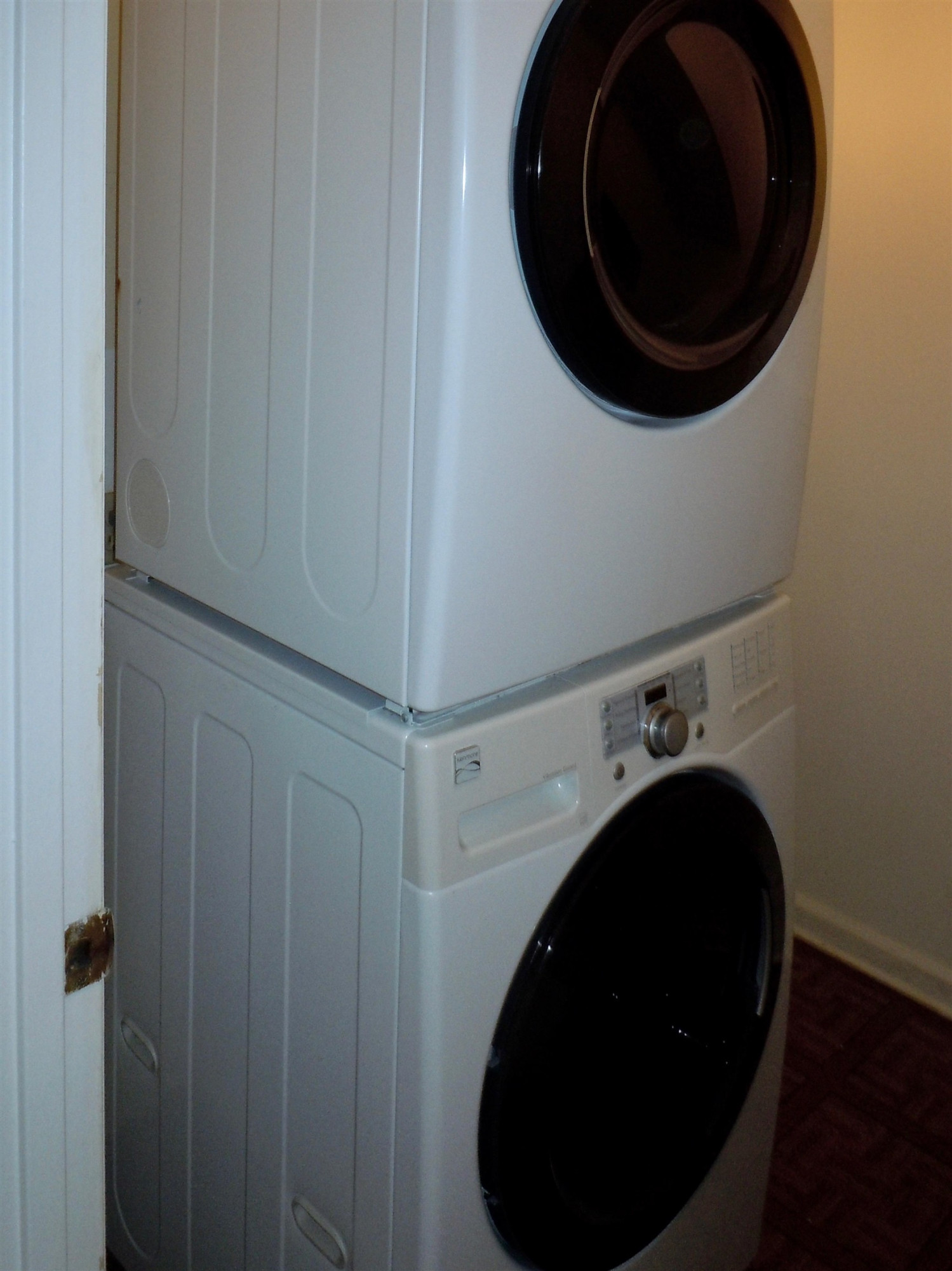 4506 Malvern Road Durham, NC 27707 - Photo 38 of 40 Washer & dryer convey. Access to crawlspace is in the laundry room. Vapor barrier in place. Laundry