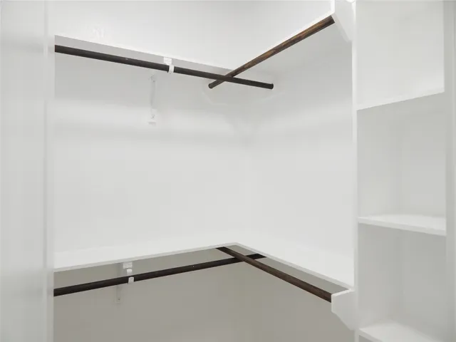 a close view of closet