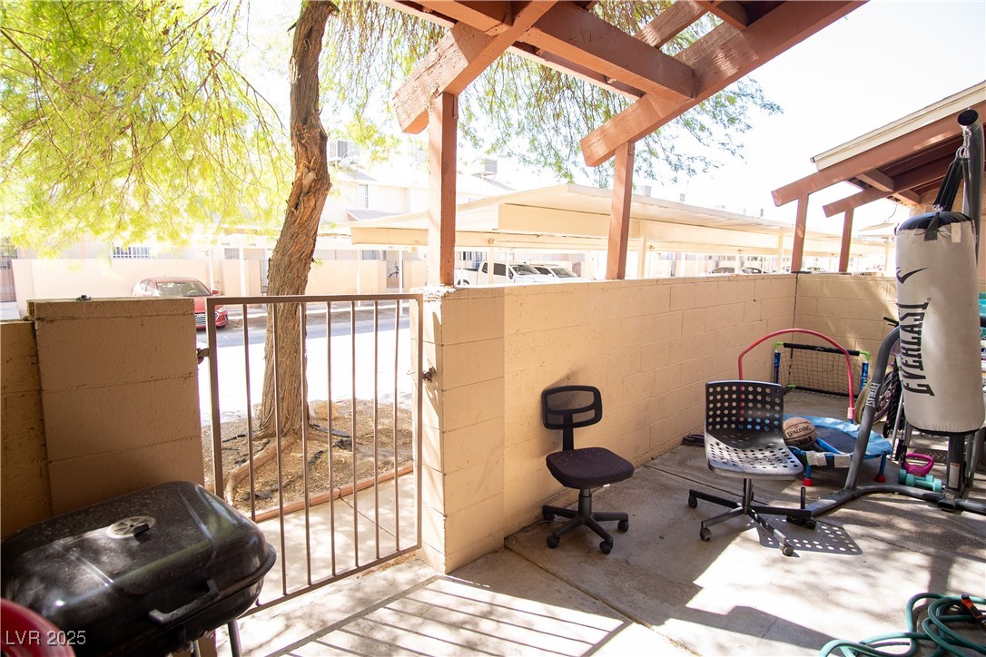 3844 Fitzpatrick Drive Las Vegas, NV 89115 - Photo 13 of 23 View of patio / terrace with grilling area