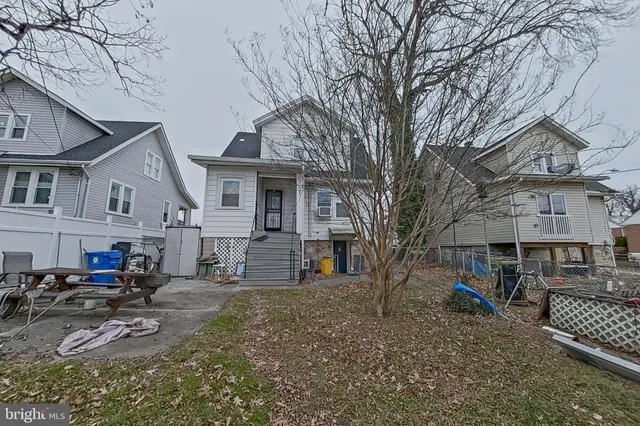 a view of a house with a patio