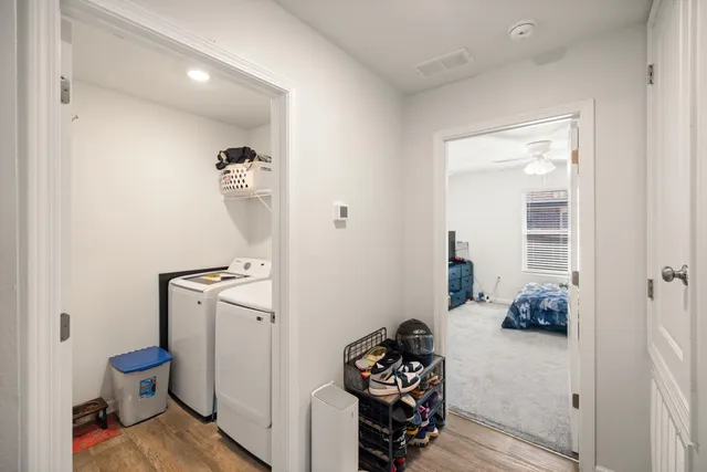 a view of a sign board with yard