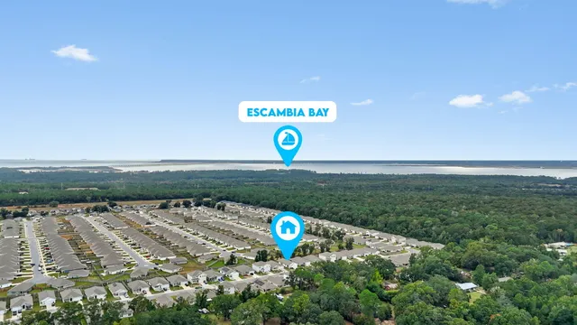 a view of sign board with lake view