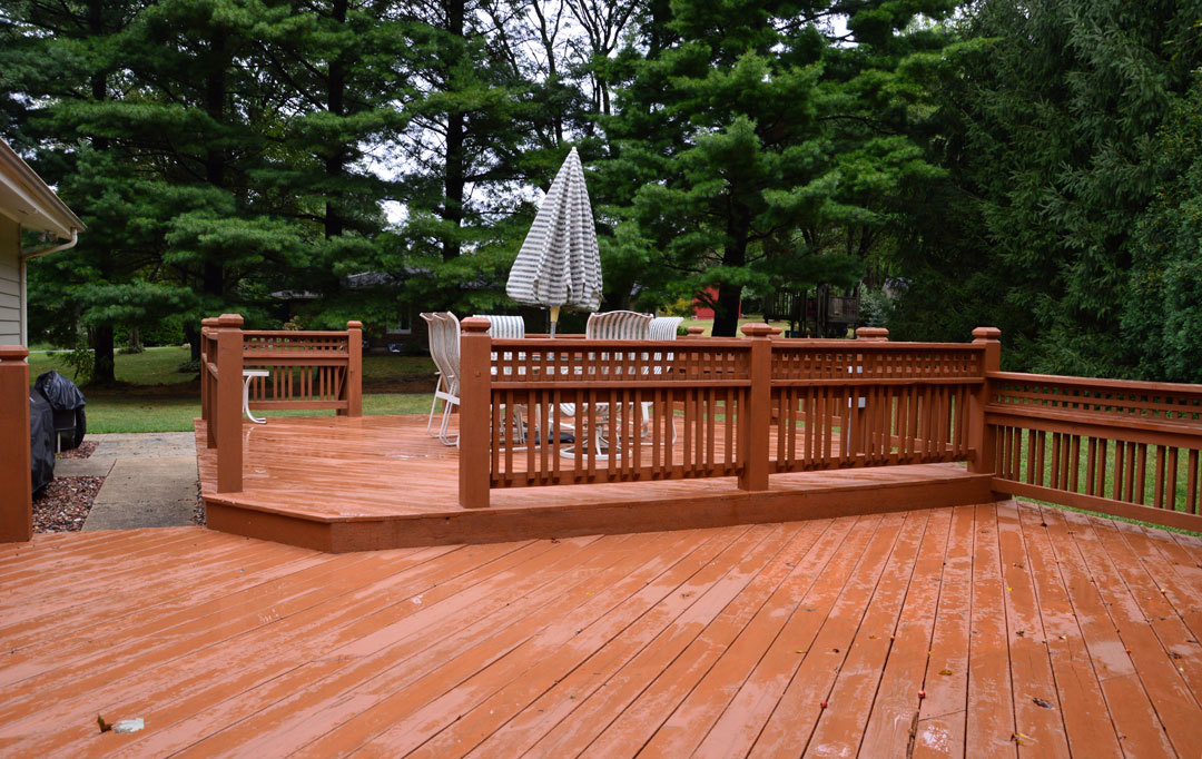 7N201 Stevens Road St. Charles, IL 60175 - Photo 39 of 58 a view of deck with wooden floor and fence