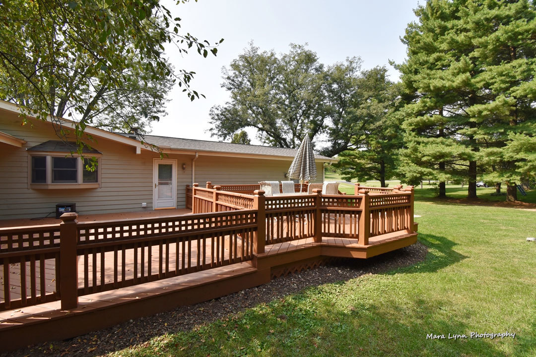 7N201 Stevens Road St. Charles, IL 60175 - Photo 54 of 58 a view of a house with a wooden deck
