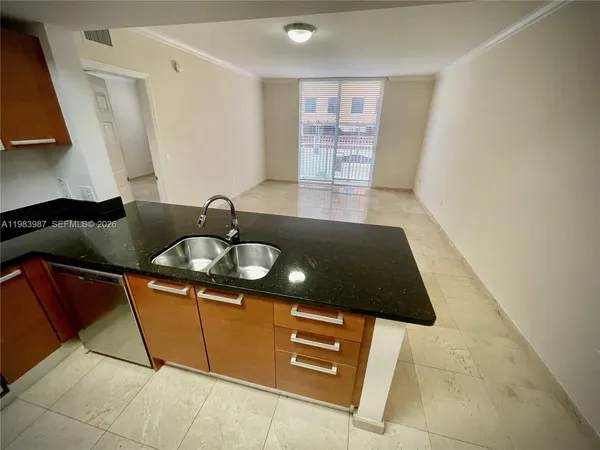 a sink and a mirror