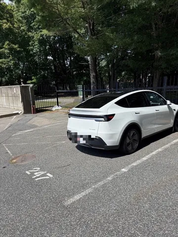 a car parked in the parking space