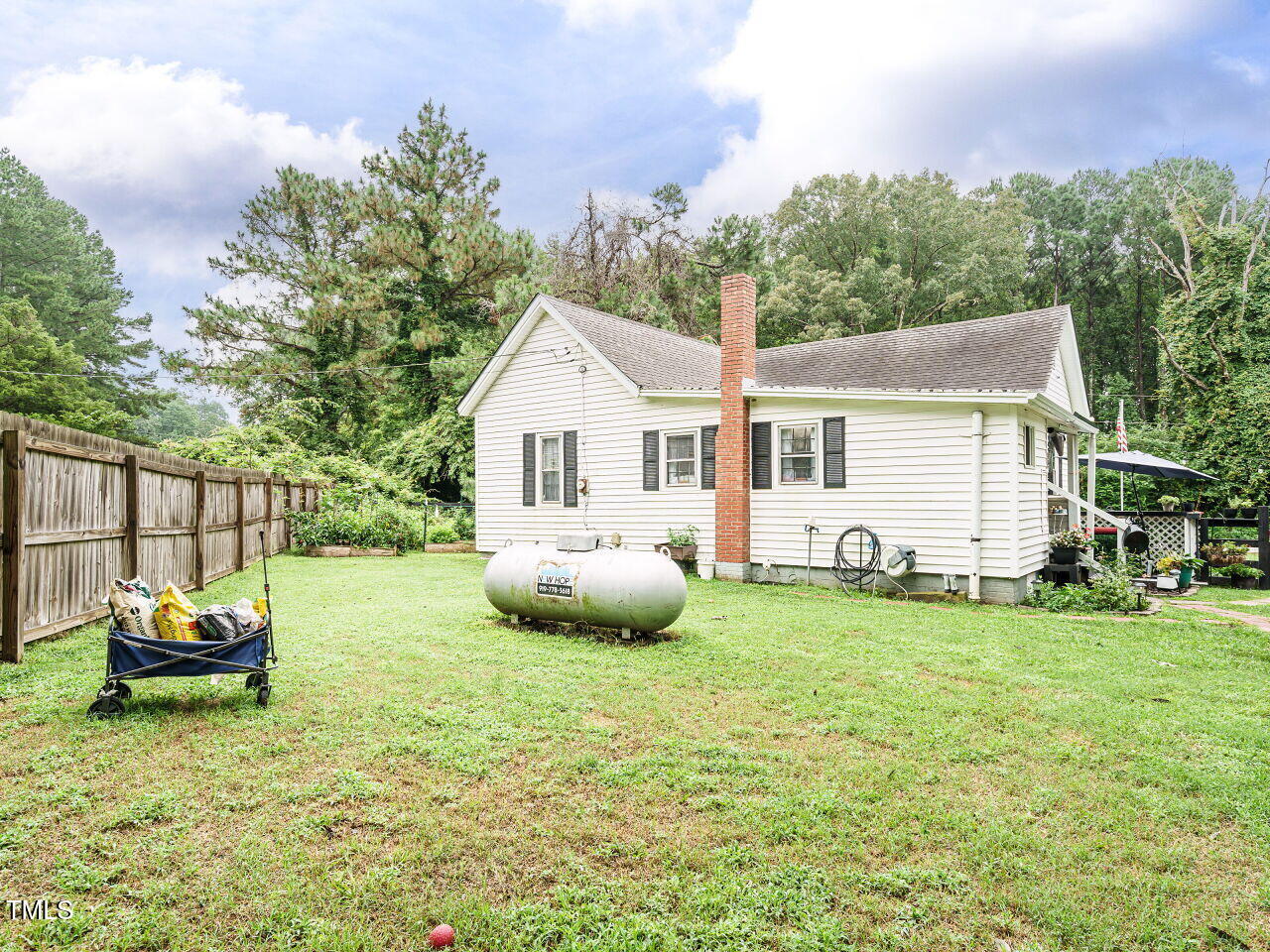 7105 Great Swamp Loop Lucama, NC 27851 - Photo 24 of 28 a backyard of a house with table and chairs