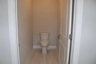 a bathroom with a toilet