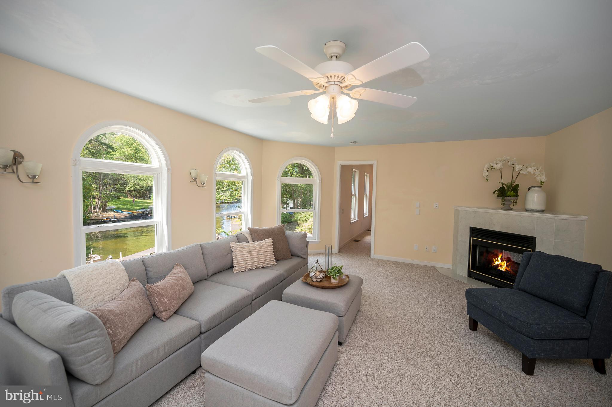 322 Birchside Circle Locust Grove, VA 22508 - Photo 19 of 77 staged living room with gas fireplace