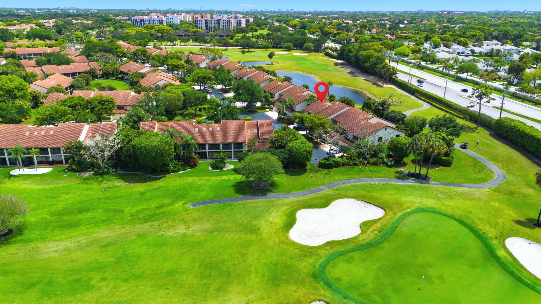 7798 La Mirada Drive Boca Raton, FL 33433 - Photo 43 of 49 Aerial Side Golf