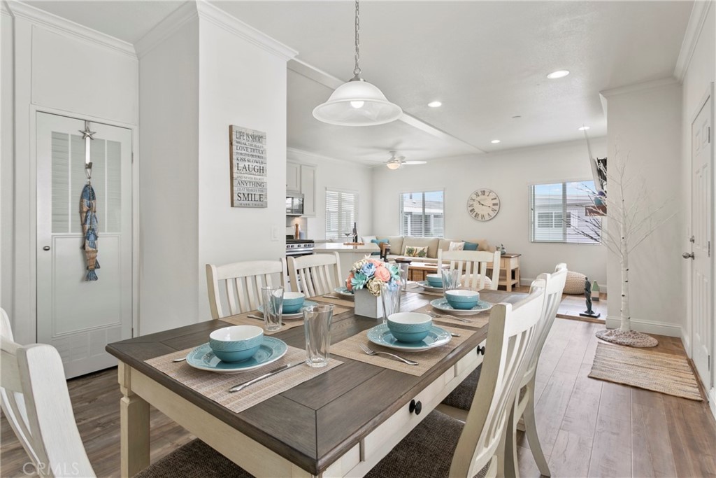 108 Bay Drive San Clemente, CA 92672 - Photo 18 of 28 a view of a dining room and livingroom view with kitchen island