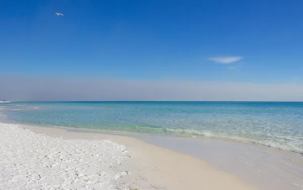 a view of a room with a beach