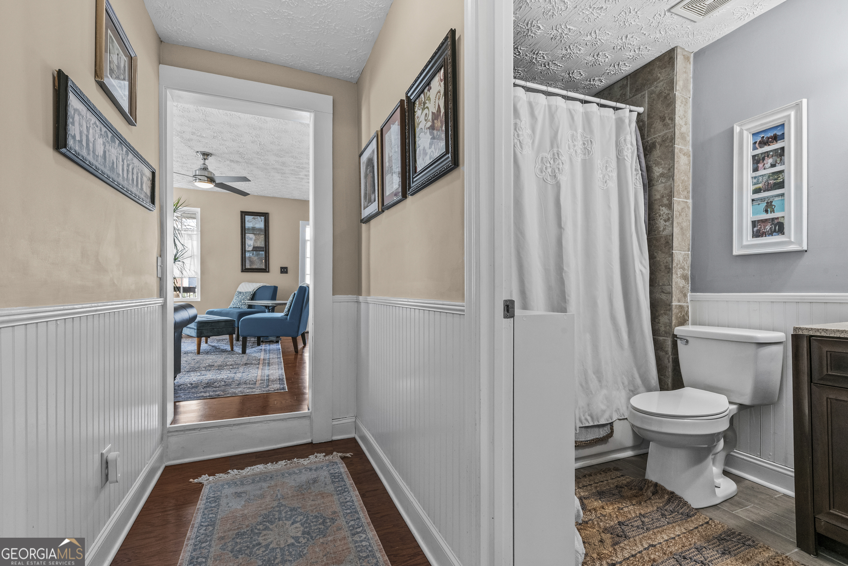 178 Fairplay Street Rutledge, GA 30663 - Photo 43 of 54 a bathroom with a toilet a sink and a shower