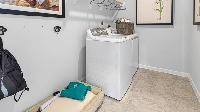 a bedroom with a bed and walk in closet