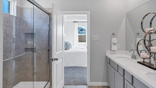 a close view of closet