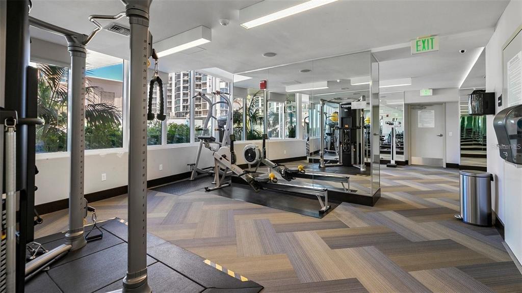 175 1st Street South, Unit 406 St. Petersburg, FL 33701 - Photo 29 of 42 a view of a room with gym equipment