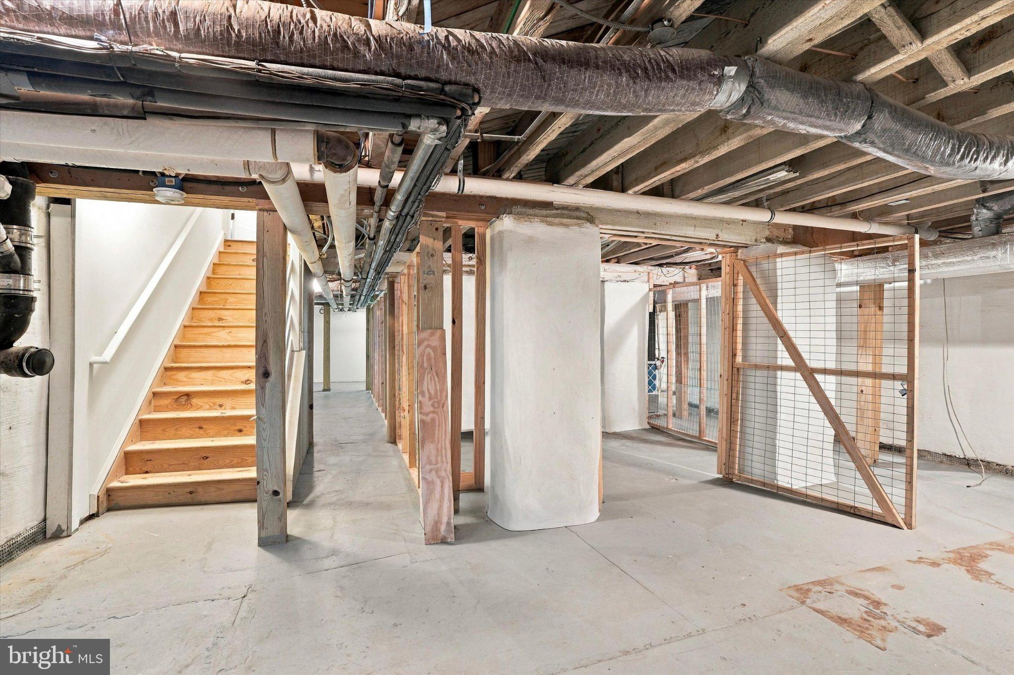 317 Aubrey Road Wynnewood, PA 19096 - Photo 48 of 51 Unfinished basement