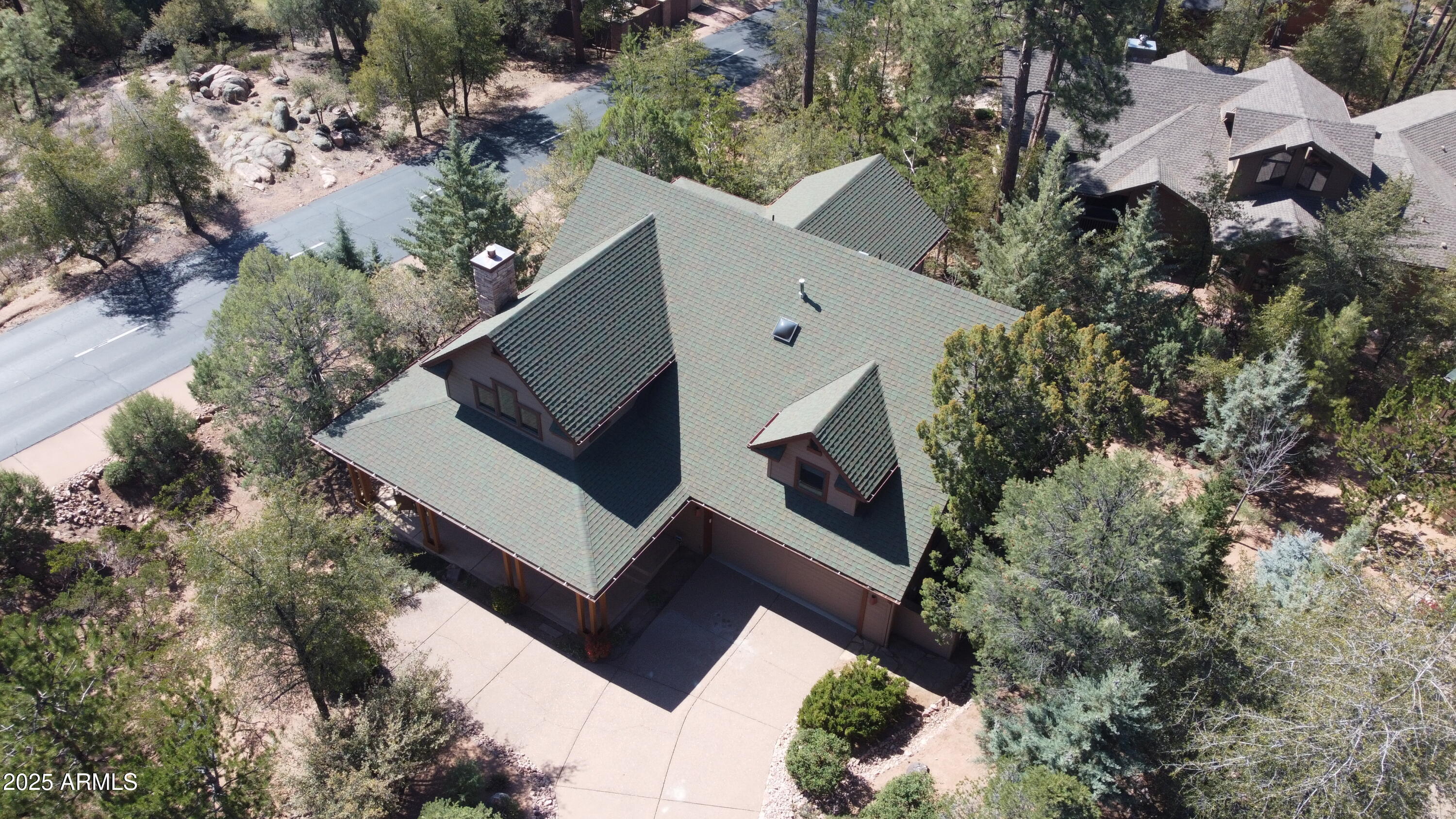 500 North Grapevine Drive Payson, AZ 85541 - Photo 44 of 55 an aerial view of a house with a yard and outdoor seating