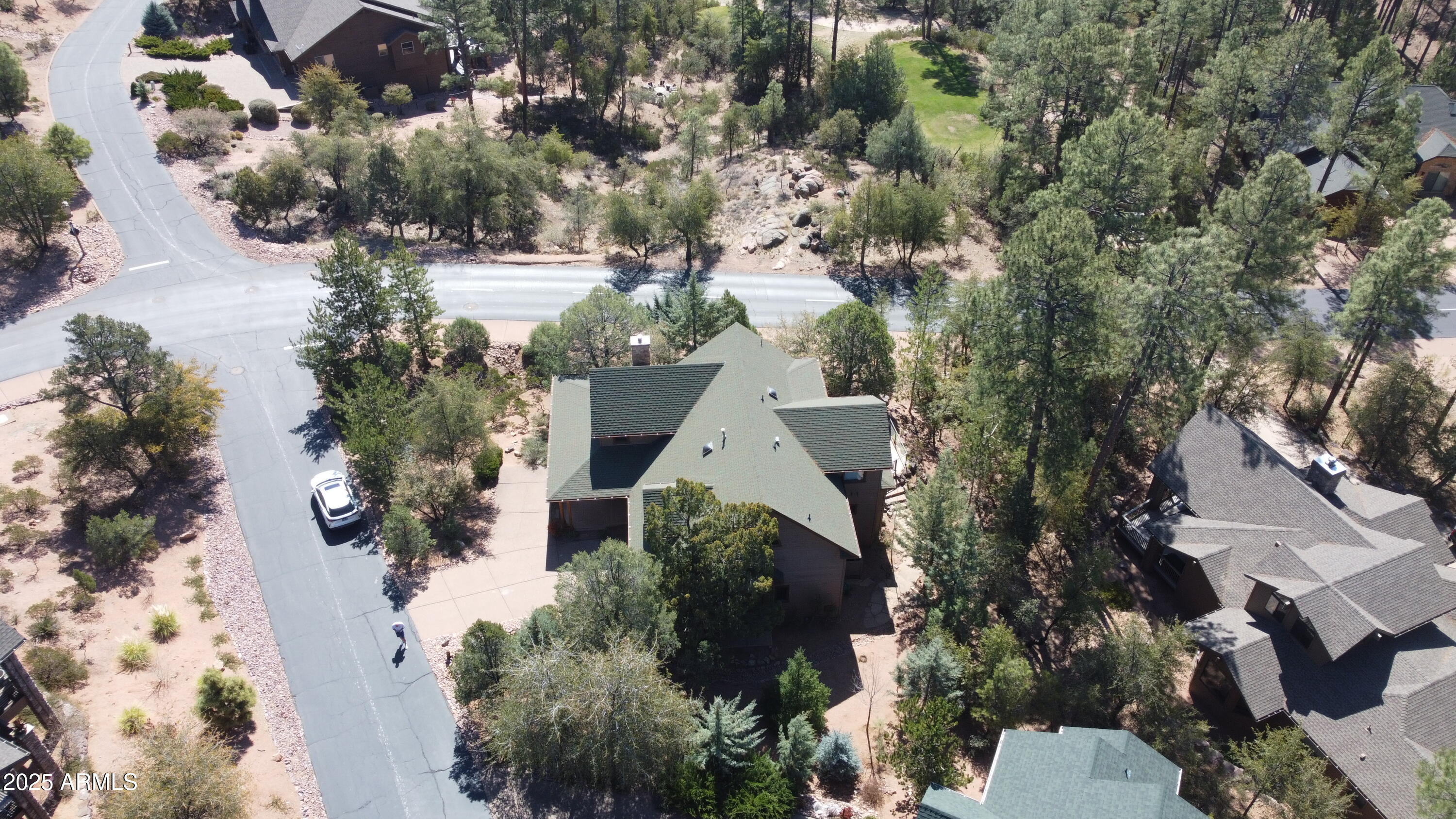 500 North Grapevine Drive Payson, AZ 85541 - Photo 45 of 55 an aerial view of a house with a yard and garden