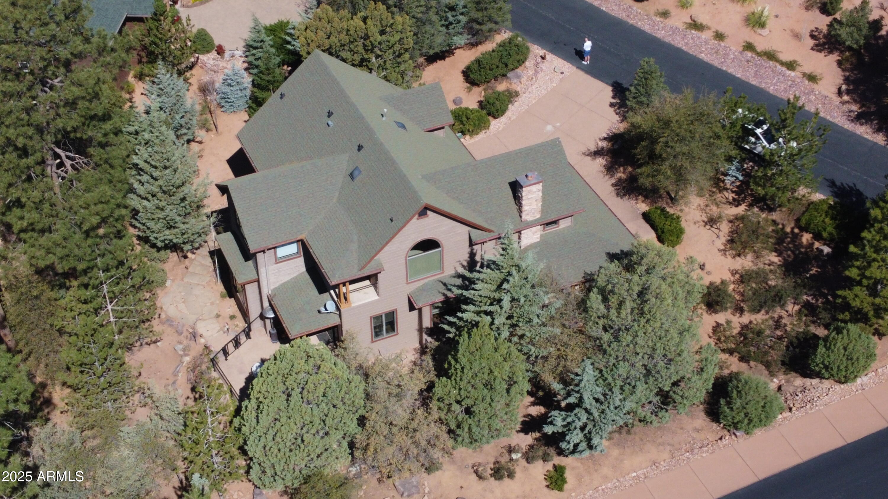 500 North Grapevine Drive Payson, AZ 85541 - Photo 47 of 55 an aerial view of a house with a yard and parking spaces