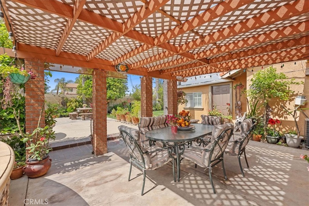 506 South Althea Avenue Rialto, CA 92376 - Photo 29 of 36 a view of a patio with a table and chairs
